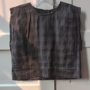 Rujuta Sheth top in checked fabric